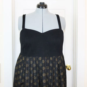 Black & Gold High Low Dress - Torrid